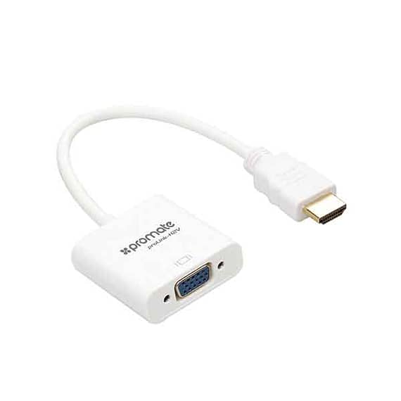 Promate HDMI TO VGA Converter Adapter Cable 1080P Male to Female for P Accessories Accessories