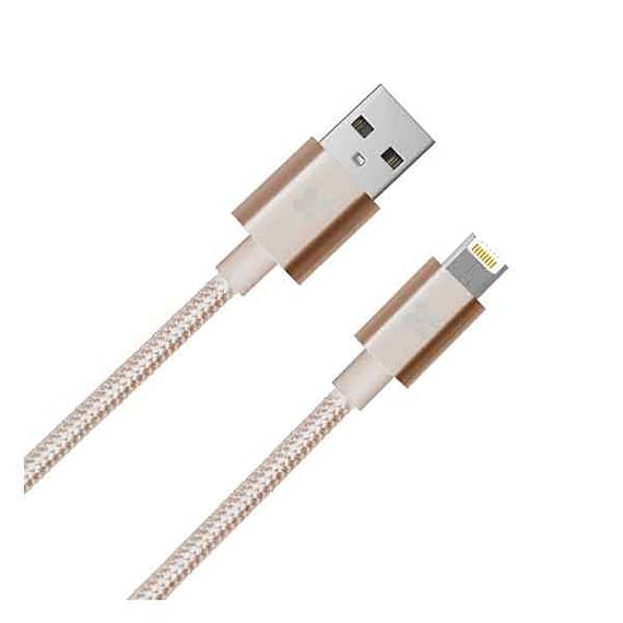 Promate Linkmate-MUL 2 in 1 Heavy Duty Fabric Sync Charge Cable for iP Accessories Accessories