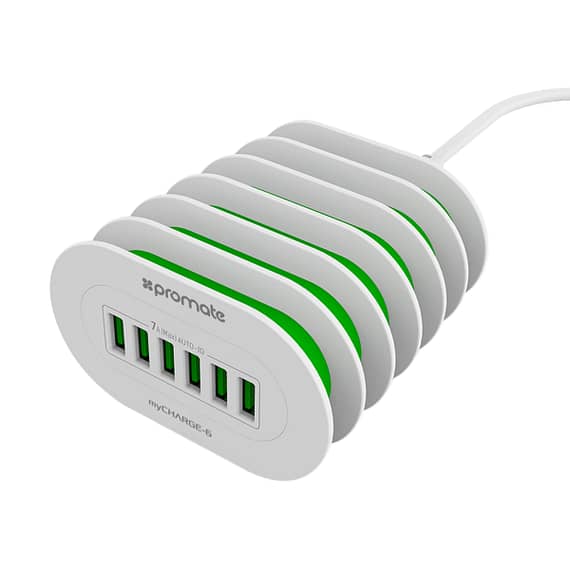 Promate MyCharge 4.8A Wall Charger With 3 USB Ports (MyCharge-6-UK) Accessories Electronics