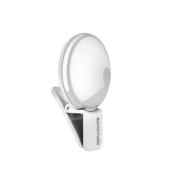Promate Selfie Ring Light, Portable Clip-On Rechargeable Bright Selfie Electronics Electronics