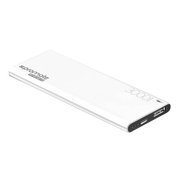 Promate Ultra-Slim Power Bank (ENERGI-3.WHITE) Accessories Mobiles