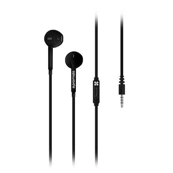 Promate Universal Ergonomic In-ear Stereo Earphone with In-line Remote Accessories Accessories