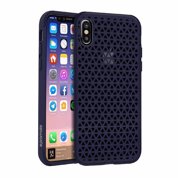 Promate iPhone X Case (Neo-X.Navy) Accessories Mobiles