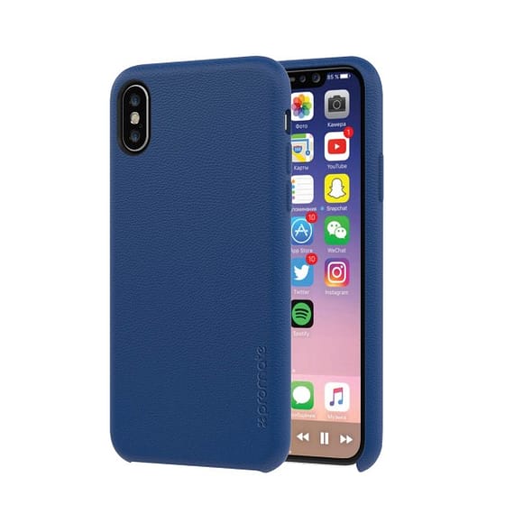 Promate iPhone X Cover (Coat-X.Navy) Accessories Mobiles