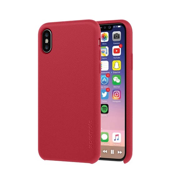 Promate iPhone X Cover (Coat-X.Red) Accessories Mobiles