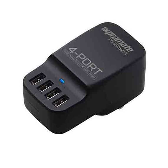 Promate powerHub-4UK 6.8A High Speed USB Wall Charger with 4 USB Ports Car Accessories Car Accessories