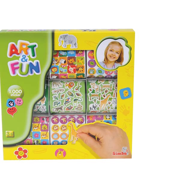 Simba – Art & Fun Magic 1000 Sticker, 2- Assorted (6304563) Kids Activities SIMBA