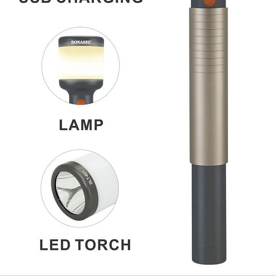 Sonashi 2 In 1 Rechargeable Led Torch & Lamp (SLT-601) Household Household