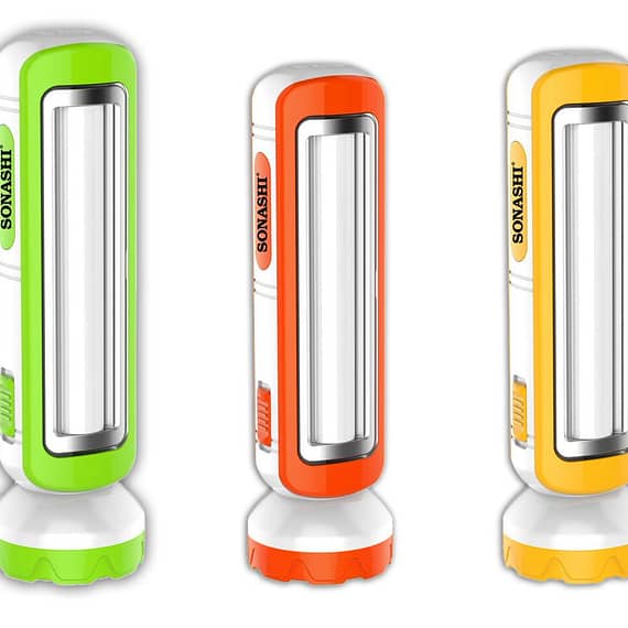 Sonashi 2 In 1 Rechargeable Led Torch With Lamp Green Orange & Yellow Household Household