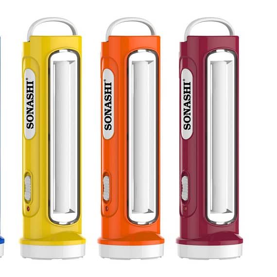 Sonashi 2 In 1 Rechargeable Led Torch With Lamp Maroon Orange Yellow & Household Household