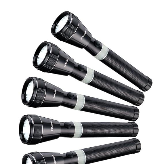 Sonashi Rech Led Torch 5Pcs Combo Pack (SLT-3511) Household Household