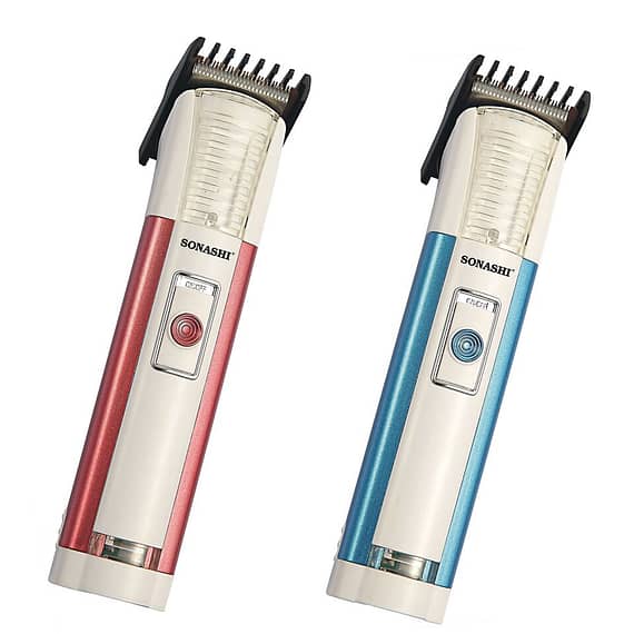 Sonashi Rechargeable Hair Clipper Blue & Red Color (SHC-1035) Beauty & Lifestyle Household