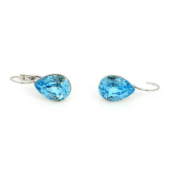 Swarovski Elements Crystal Clip-on Earrings Sea Blue (SWR-479) Fashion fashion