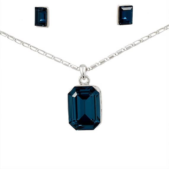 Swarovski Elements Women’s 18K White Gold Plated Jewelry Set – SWR-094 Fashion fashion