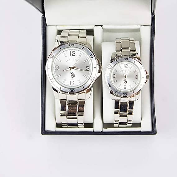 U.S Polo Assn. Analog Couple Watch Set For Him and Her (USC-7963) Fashion fashion