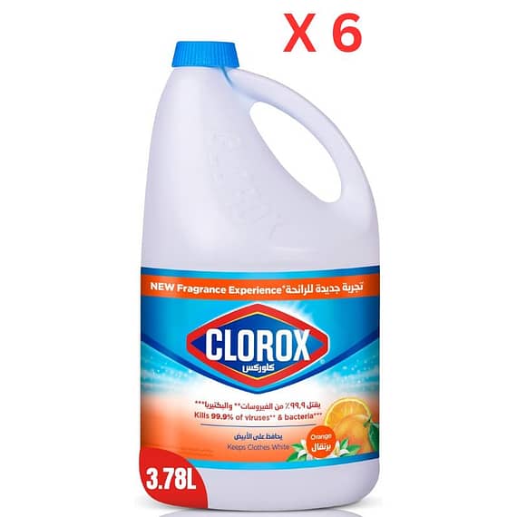 Clorox Bleach Liquid, Orange – 6 x 3.78 L Bulk Savings Clorox Bleach Liquid, Orange - 6 x 3.78 L