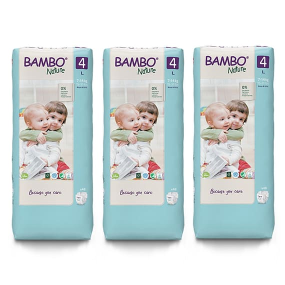 Bambo Nature Eco-Friendly Diaper Size 4, 7-14kg MEGA PACK (144 diapers )Tall pack Grocery Bambo Nature Eco-Friendly Diaper Size 4, 7-14kg MEGA PACK (144 diapers )Tall pack