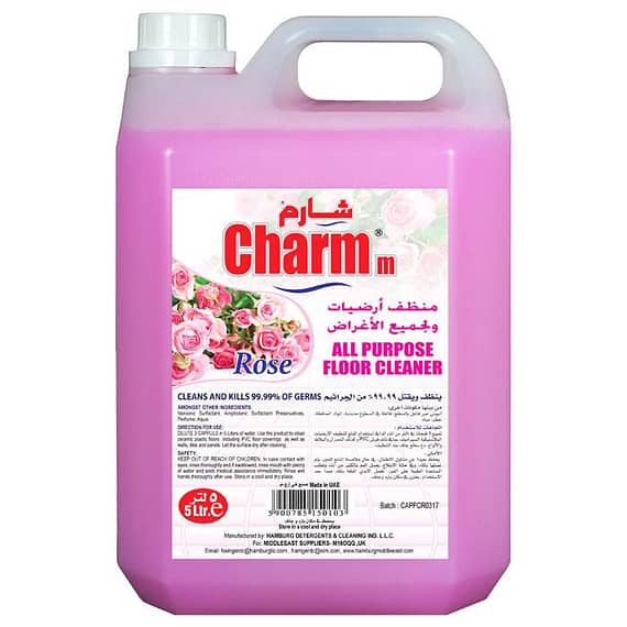 Charm All Purpose Floor Cleaner Rose 5L Cleaning Supplies Charm All Purpose Floor Cleaner Rose 5L