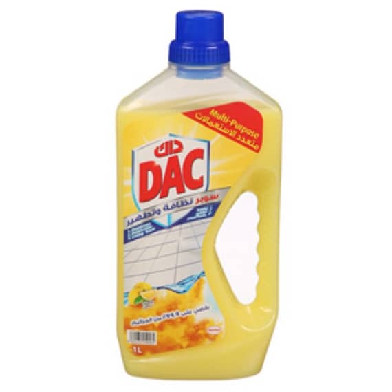 DAC Disinfectant Lemon 1Ltr Cleaning Supplies DAC Disinfectant Lemon 1Ltr
