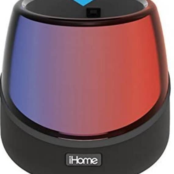 iHome Color Changing Bluetooth Rechargeable Speaker, Black Bluetooth Speakers Electronics