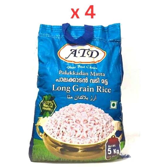 ATD Matta Rice Long 5Kg Pack Of 4 Food Cupboard "BAE" Charm Bracelet