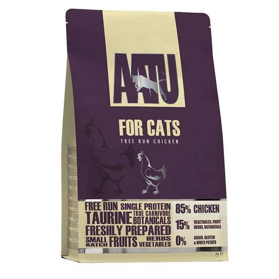 Aatu Free Run Chicken Dry Cat Food 3kg Cat Food "BAE" Charm Bracelet