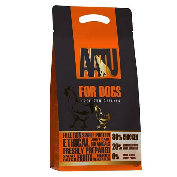 Aatu Free Run Chicken Dry Dog Food 1.5Kg Dog Food "BAE" Charm Bracelet