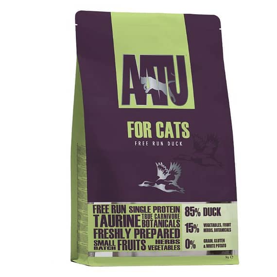 Aatu Free Run Duck Dry Cat Food 3kg Cat Food "BAE" Charm Bracelet