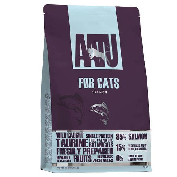 Aatu Free Run Salmon Dry Cat Food 3kg Cat Food "BAE" Charm Bracelet