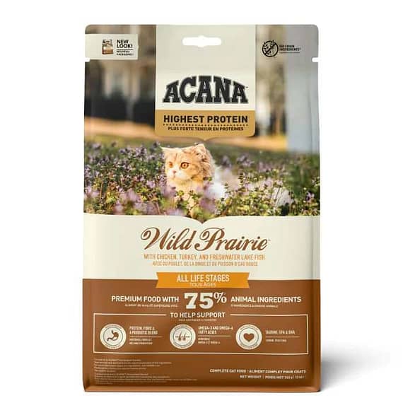Acana Highest Protein Wild Prairie Recipe Dry Cat Food 1.8Kg Cat Food "BAE" Charm Bracelet