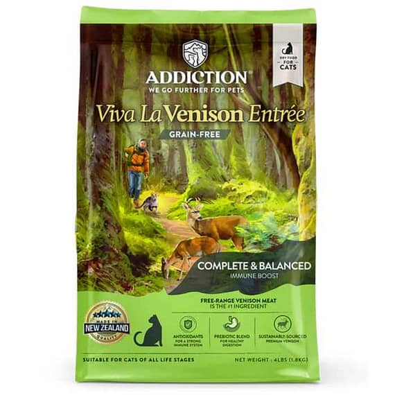 Addiction Viva La Venison Dry Cat Food – 4LBS Cat Food "BAE" Charm Bracelet