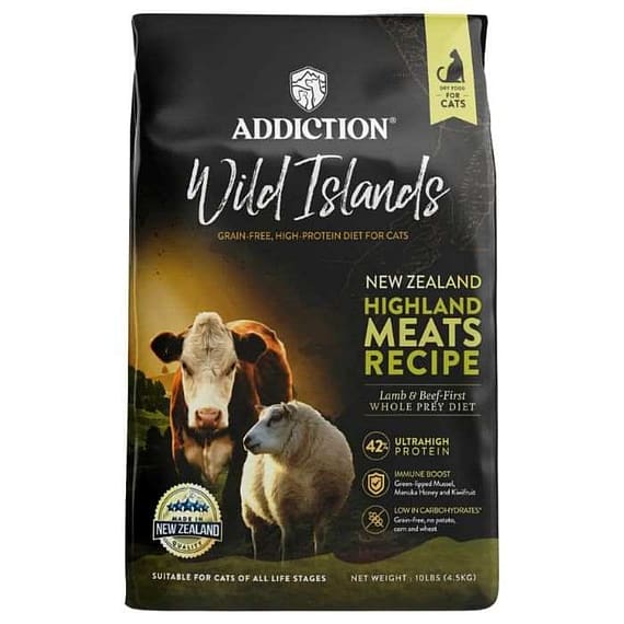 Addiction Wild Islands Highland Meats Dry Cat Food – 10LBS Cat Food "BAE" Charm Bracelet