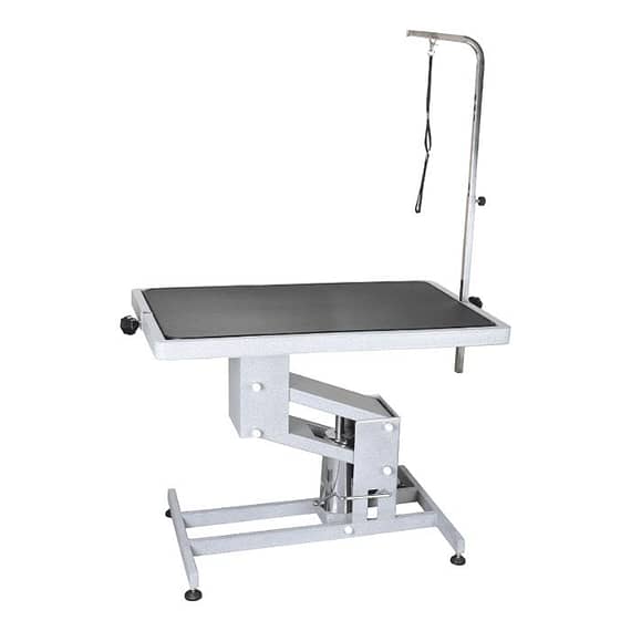 Aeolus Hydraulic Lifting Table With Overhead Arm, Black Single Side Top (126*65*51.5–101cm) Grooming Supplies "BAE" Charm Bracelet