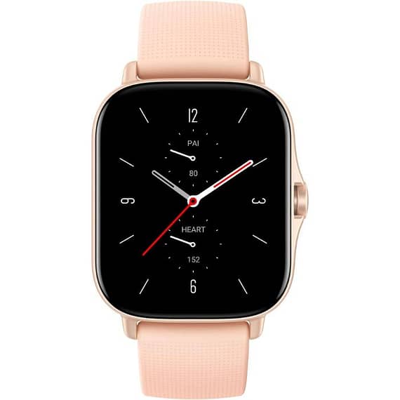 Amazfit GTS 2 Smartwatch with Alexa Pink Electronics "BAE" Charm Bracelet