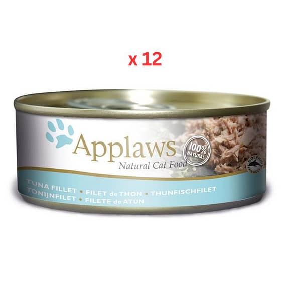 Applaws Cat Tuna Fillet Wet Food Tin 156G Pack Of 12 Bulk Buy "BAE" Charm Bracelet