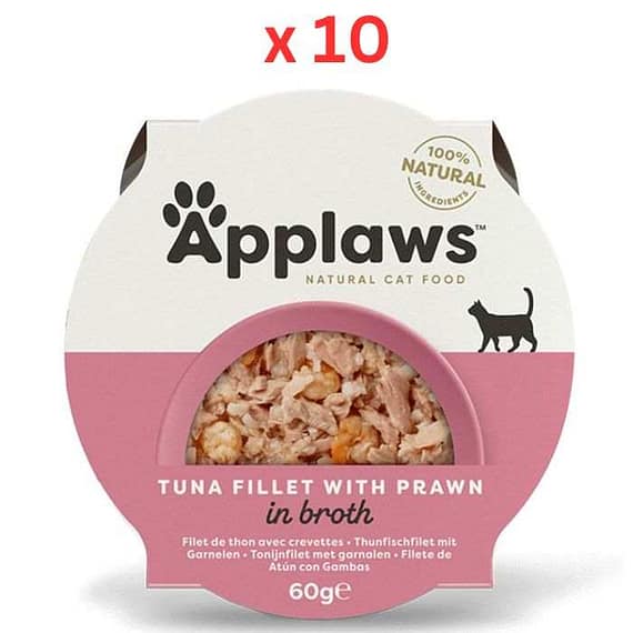 Applaws Cat Tuna with Prawn Pot 10X60g (UAE Delivery Only) Bulk Buy "BAE" Charm Bracelet