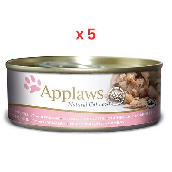 Applaws Cat Tuna with Prawn Tin 156g (UAE Delivery Only) (Pack Of 5) Cat Food "BAE" Charm Bracelet