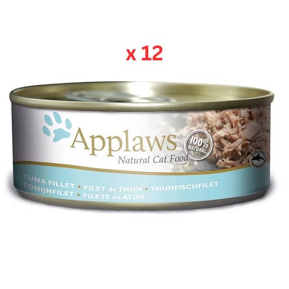Applaws Tuna Fillet Adult Wet Cat Food 156g Tin (Pack Of 12) Cat Food "BAE" Charm Bracelet