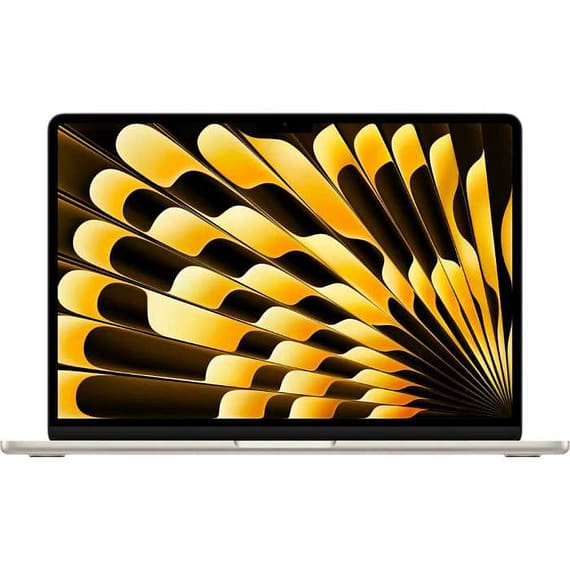 Apple Macbook Air M2 (2024), 13 inch, 16GB RAM, 256GB SSD, 8 CPU, 8 GPU, MC7W4, Starlight (English Keyboard, Apple Warranty) Apple "BAE" Charm Bracelet