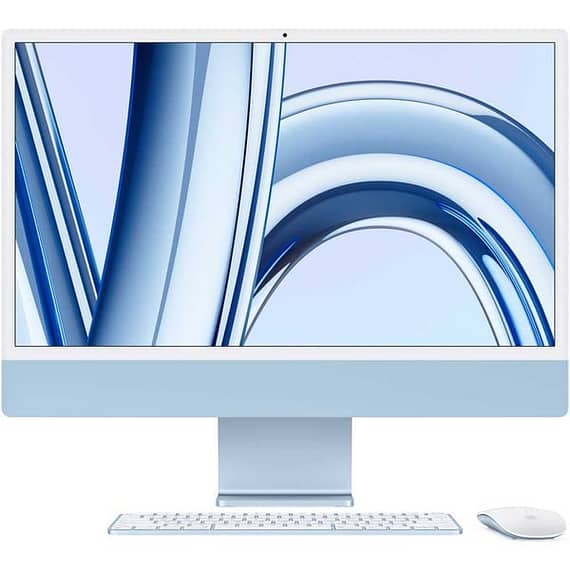 Apple iMac 24-inch (2023) M3 with 8-Core CPU, 8GB RAM, 256GB SSD, 8-Core GPU, Blue, MQRC3 (English Keyboard, Apple Warranty) Apple "BAE" Charm Bracelet