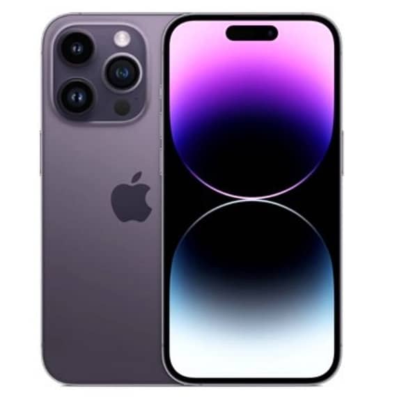 Apple iPhone 14 Pro Max (UAE Version), 6.7 Inch, 1TB, 6GB, Deep Purple With FaceTime iPhone 14 "BAE" Charm Bracelet