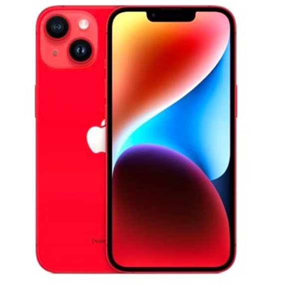 Apple iPhone 14 (TRA) 6.1 Inch, 256GB, 6GB, (Product) Red With FaceTime iPhone 14 "BAE" Charm Bracelet