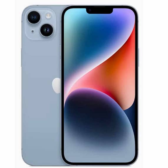 Apple iPhone 14 (UAE Version) 6.1 inch, 128GB, 6GB, Blue with FaceTime Electronics "BAE" Charm Bracelet