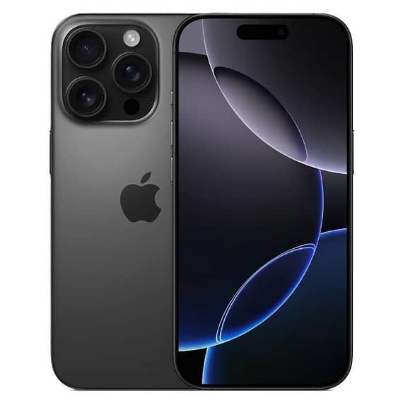 Apple, iPhone 16 Pro (Dual Physical Sim), 6.3 Inch, 1TB, 8GB, Black Titanium, HK Apple "BAE" Charm Bracelet