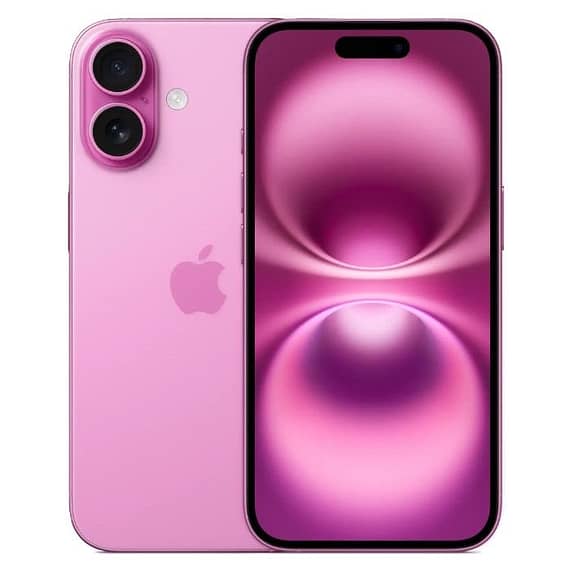 Apple iPhone 16 (UAE), 128GB, 8GB, 6.1 Inch, Pink (One Esim & One Physical Sim, Apple Warranty) iPhone 16 "BAE" Charm Bracelet