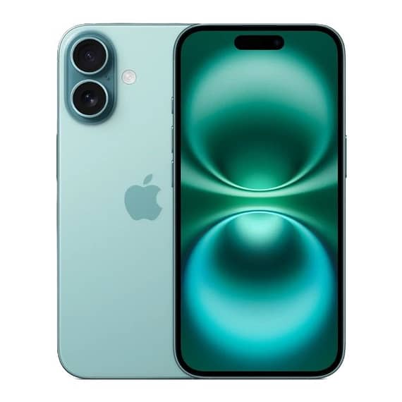 Apple iPhone 16 (UAE), 512GB, 8GB, 6.1 Inch, Teal (One Esim & One Physical Sim, Apple Warranty) iPhone 16 "BAE" Charm Bracelet