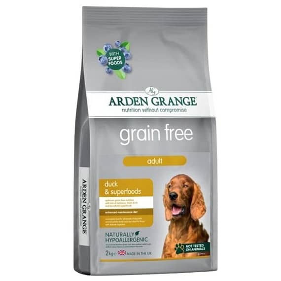 Arden Grange Grain Free Adult Duck & Superfoods Dry Dog Food – 12Kg Dog Food "BAE" Charm Bracelet