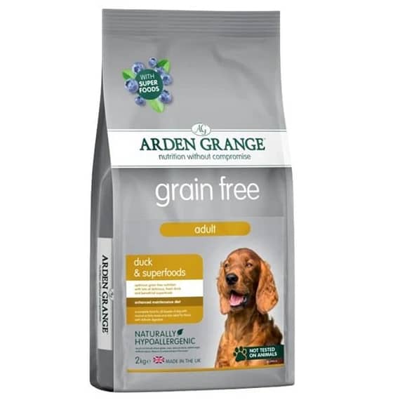 Arden Grange Grain Free Adult Duck & Superfoods Dry Dog Food – 2Kg Dog Food "BAE" Charm Bracelet
