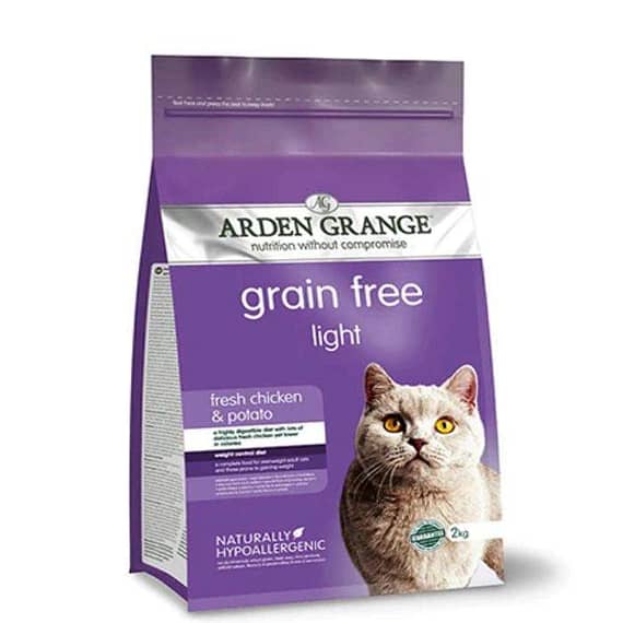 Arden Grange Grain Free Adult Light Fresh Chicken & Potato Dry Cat Food – 2Kg Cat Food "BAE" Charm Bracelet