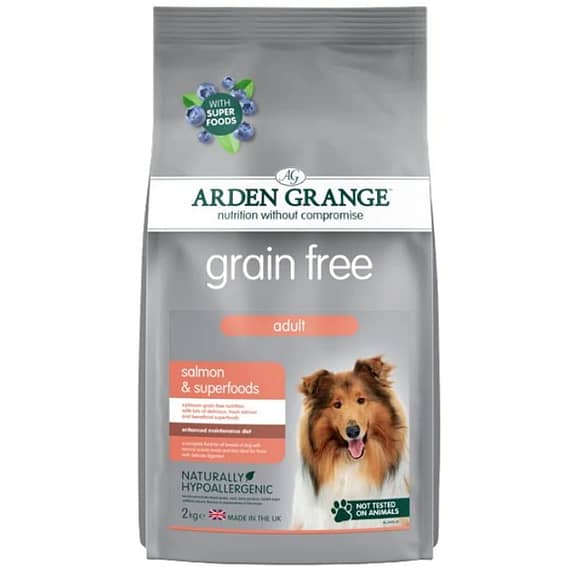 Arden Grange Grain Free Adult Salmon Dog Dry Food – 2Kg Dog Food "BAE" Charm Bracelet